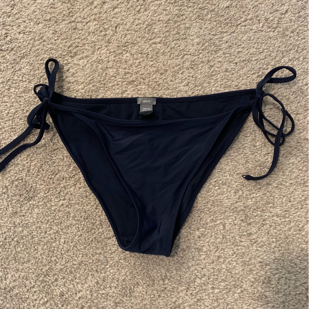 Aerie Navy Blue Swim Bottoms Bikini
